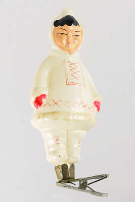 Ёлочная игрушка «Мальчик-якут» (на прищепке). СССР, 1950-е.